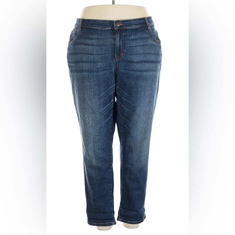 New $178 Eileen Fisher boyfriend jeans organic cotton 24W 3X